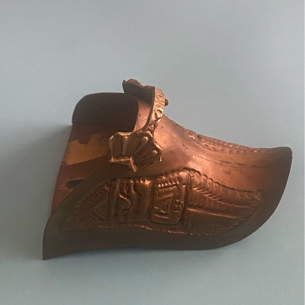 Old Spanish Portuguese Brass Stirrup w/ ornate details #5195
